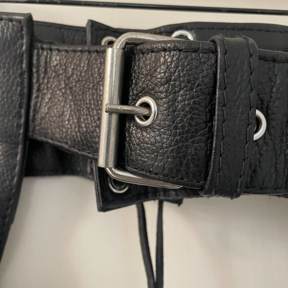 Milwaukee Motorcycle Clothing Co Chaps Leather Mens Black Size 32 EUC - Picture 6 of 8